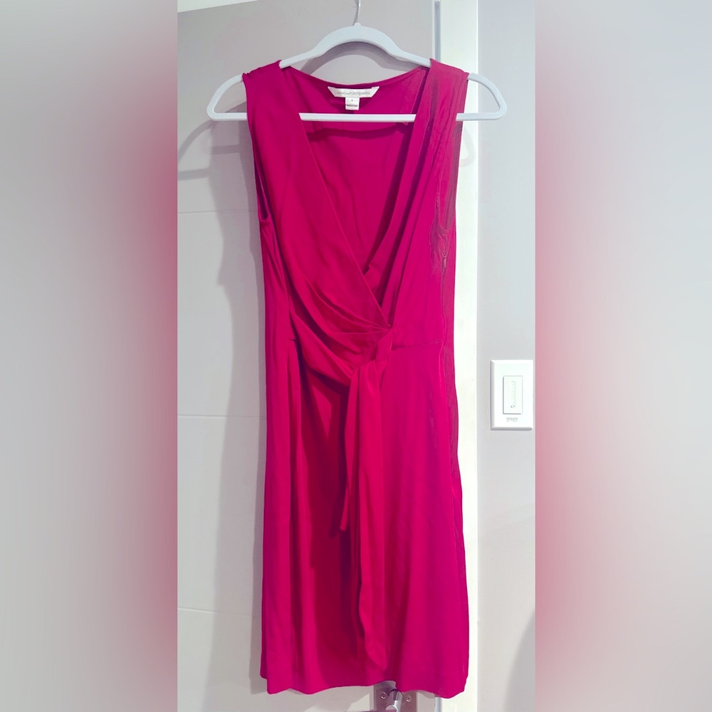 Diane von Furstenberg Cocktail Dress - Raspberry